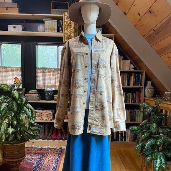 Woolrich Moose Shirt Long Sleeve Button Down - Picture 1 of 8